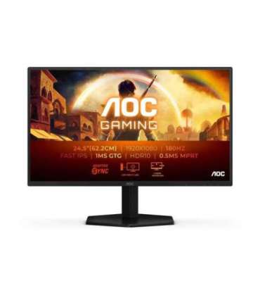 AOC 25G42E 25 " IPS FHD 16:9 180 Hz 1 ms 1920 x 1080 pixels 300 cd/m² HDMI ports quantity 1 Black