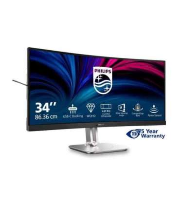 Philips 34B2U5600C/00 34 " VA 21:9 60 Hz 4 ms 3440 x 1440 pixels 300 cd/m² HDMI ports quantity 2