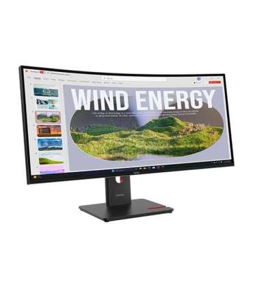 Lenovo ThinkVision T34WD-40 34 " VA 21:9 120 Hz 4 ms 3440 x 1440 pixels 300 cd/m² HDMI ports quantity