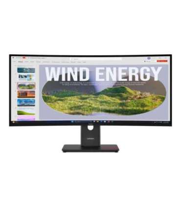 Lenovo ThinkVision T34WD-40 34 " VA 21:9 120 Hz 4 ms 3440 x 1440 pixels 300 cd/m² HDMI ports quantity