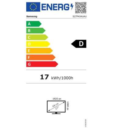 Samsung LS27F434UAUXEN Essential 27 " IPS FHD 16:9 100 Hz 5 ms 1920 x 1080 pixels 300 cd/m² HDMI