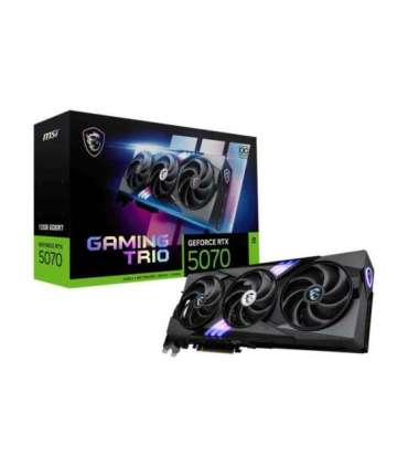 MSI GeForce RTX 5070 12G GAMING TRIO OC NVIDIA 12 GB GeForce RTX 5070 GDDR7 HDMI ports quantity 1 PCI