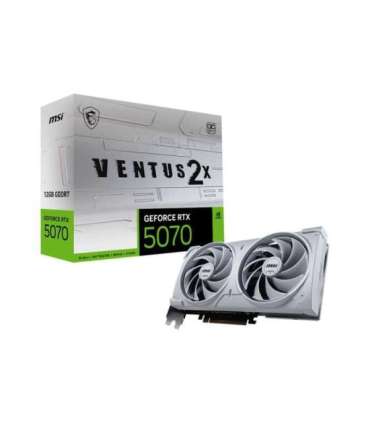 MSI GeForce RTX 5070 12G VENTUS 2X OC WHITE NVIDIA 12 GB GeForce RTX 5070 GDDR7 HDMI ports quantity 1 PCI