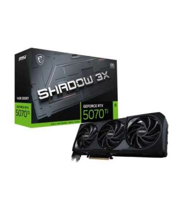 MSI GeForce RTX 5070 Ti 16G SHADOW 3X OC Bulk Pack NVIDIA 16 GB GeForce RTX 5070 Ti HDMI ports quantity 1 PCI