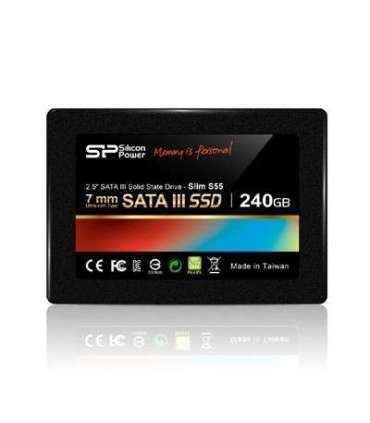 Silicon Power Slim S55 120 GB Solid-state drive interface SATA Read speed 550 MB/s Write speed 420 MB/s