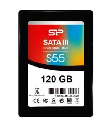 Silicon Power Slim S55 120 GB Solid-state drive interface SATA Read speed 550 MB/s Write speed 420 MB/s