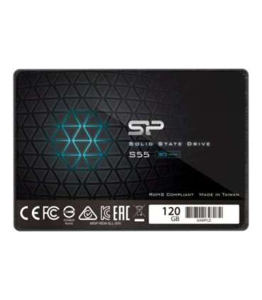 Silicon Power Slim S55 120 GB Solid-state drive interface SATA Read speed 550 MB/s Write speed 420 MB/s