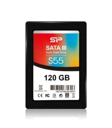 Silicon Power Slim S55 120 GB Solid-state drive interface SATA Read speed 550 MB/s Write speed 420 MB/s
