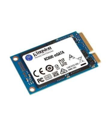 Kingston KC600 512 GB Solid-state drive interface mSATA Read speed 550 MB/s Write speed 520 MB/s