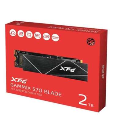 ADATA XPG Gammix S70 BLADE 2000 GB SSD form factor M.2 2280 Solid-state drive interface  PCIe Gen4x4 Read