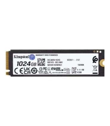 Kingston SSD KC3000 1024 GB SSD form factor M.2 2280 Solid-state drive interface PCIe 4.0 NVMe M.2 Read