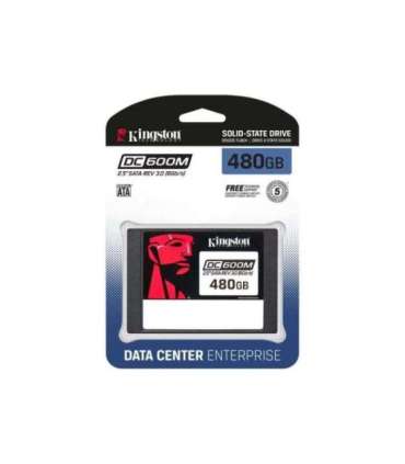 Kingston DC600M 480 GB SSD form factor 2.5" Solid-state drive interface SATA Rev. 3.0 Read speed 560 MB/s |