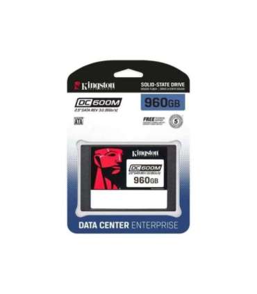 Kingston DC600M 960 GB SSD form factor 2.5" Solid-state drive interface SATA Rev. 3.0 Read speed 560 MB/s |