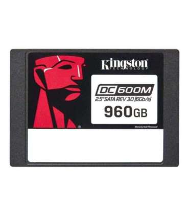 Kingston DC600M 960 GB SSD form factor 2.5" Solid-state drive interface SATA Rev. 3.0 Read speed 560 MB/s |