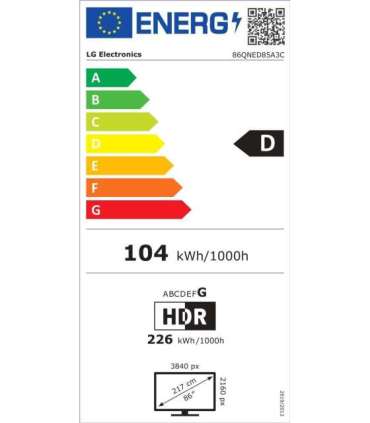 LG TV 86QNED85A3C 86 Smart TV webOS 25 4K UHD