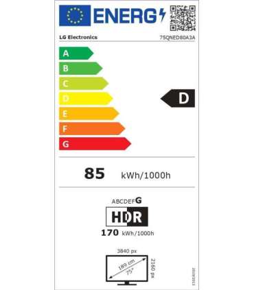 LG TV 75QNED80A3A 75 Smart TV webOS 25 4K UHD