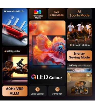 Hisense QLED TV 85E7Q 85 Smart TV VIDAA Smart UHD Black