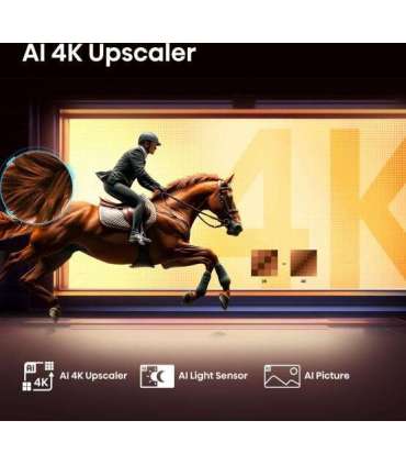 Hisense UHD QLED Smart TV 50E7Q 50" Smart TV VIDAA OS UHD Black