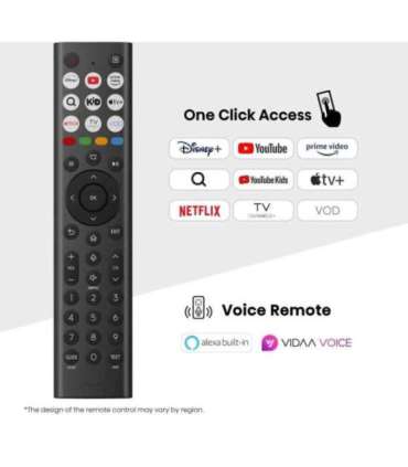 Hisense 65A6Q 65 Smart TV VIDAA Smart OS UHD Black