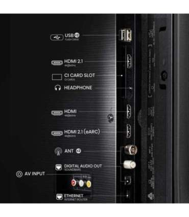 Hisense UHD Smart TV 55A6Q 55" Smart TV VIDAA OS UHD Black