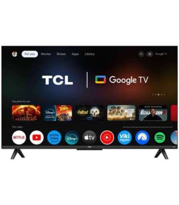 TCL 4K QLED TV 43T69C 43 Smart TV Google TV UHD Black
