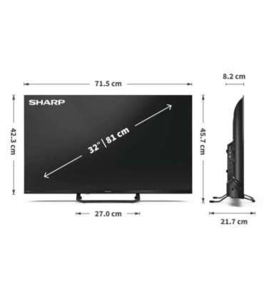 Sharp 32HF3865E 32 Smart TV Google TV
