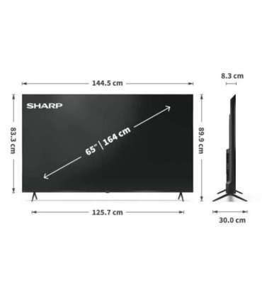 Sharp 65HP5265E 65 Smart TV Google TV UHD Black