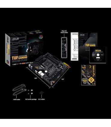 Asus TUF Gaming B550M-Plus Processor family AMD Processor socket AM4 DDR4 Memory slots 4 Chipset AMD B |