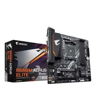 Gigabyte B550M AORUS ELITE 1.0 Processor family AMD Processor socket AM4 DDR4 DIMM Memory slots 4 Number of