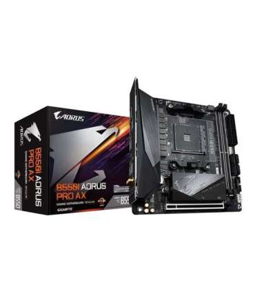 Gigabyte B550I AORUS PRO AX 1.0 Processor family AMD Processor socket AM4 DDR4 DIMM Memory slots 2 Chipset