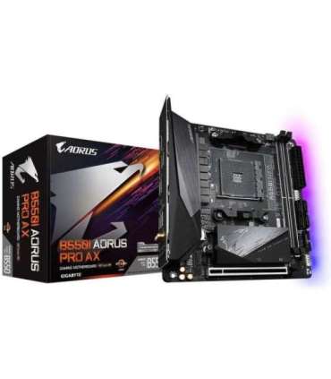 Gigabyte B550I AORUS PRO AX 1.0 Processor family AMD Processor socket AM4 DDR4 DIMM Memory slots 2 Chipset