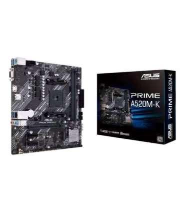 Asus PRIME A520M-K Processor family AMD Processor socket AM4 DDR4 Memory slots 2 Supported hard disk drive