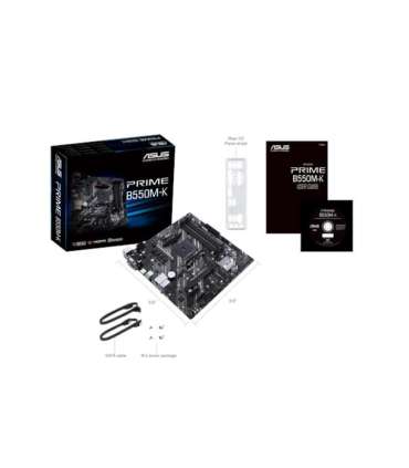 Asus PRIME B550M-K Processor family AMD Processor socket AM4 DDR4 Memory slots 4 Chipset AMD B Micro ATX