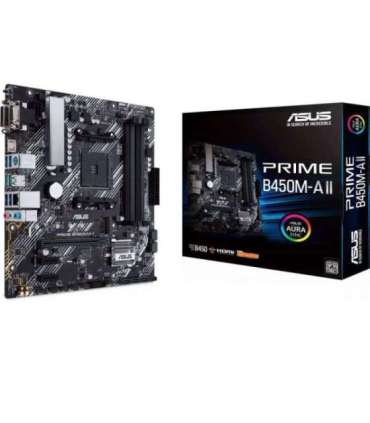 Asus PRIME B450M-A II Processor family AMD Processor socket AM4 DDR4 Memory slots 4 Number of SATA