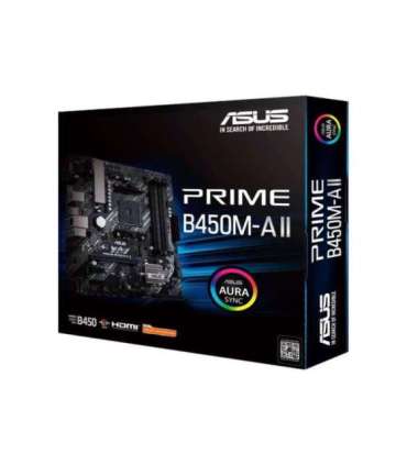 Asus PRIME B450M-A II Processor family AMD Processor socket AM4 DDR4 Memory slots 4 Number of SATA