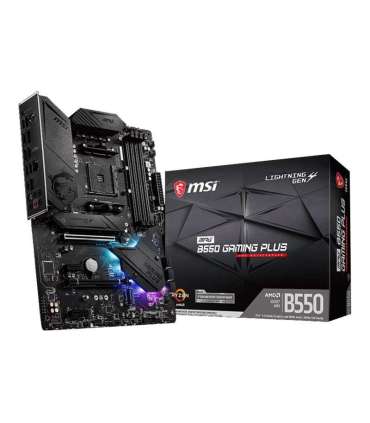 MSI MPG B550 GAMING PLUS Processor family AMD Processor socket AM4 DDR4 Memory slots 4 Chipset AMD B ATX