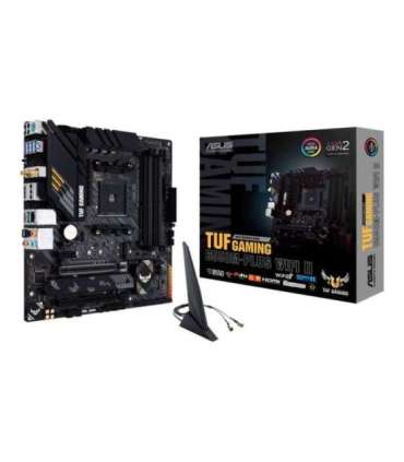 Asus TUF GAMING B550M-PLUS WIFI II Processor family AMD Processor socket AM4 DDR4 Memory slots 4 Chipset 