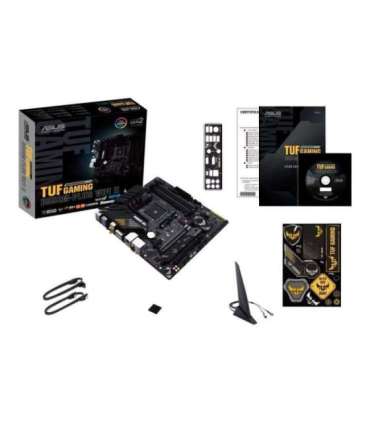 Asus TUF GAMING B550M-PLUS WIFI II Processor family AMD Processor socket AM4 DDR4 Memory slots 4 Chipset 