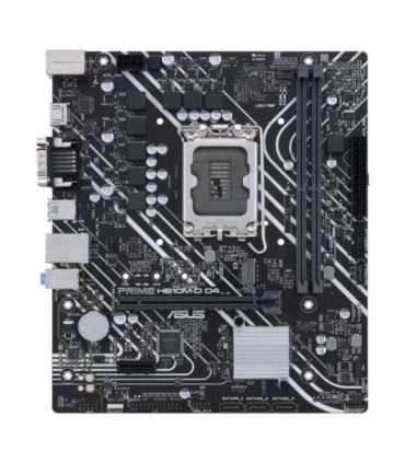 Asus PRIME H610M-D D4 Processor family Intel Processor socket  LGA1700 DDR4 DIMM Memory slots 2 Supported
