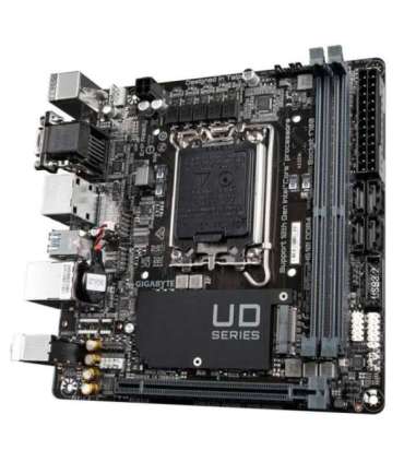 Gigabyte H610I Processor family Intel Processor socket LGA1700 DDR5 DIMM Supported hard disk drive interfaces