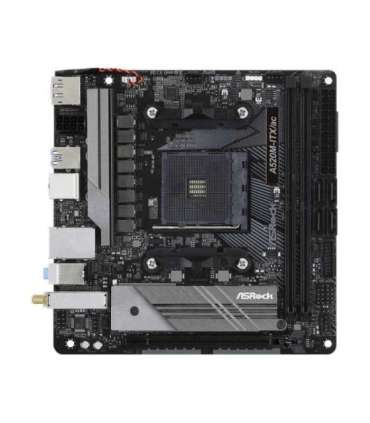 ASRock A520M-ITX/AC Processor family AMD Processor socket AM4 DDR4 Supported hard disk drive interfaces SATA,