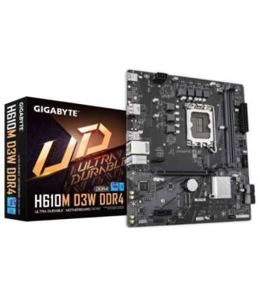 Gigabyte H610M D3W DDR4 Processor family Intel Processor socket LGA1700 DDR4 Supported hard disk drive