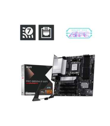 MSI PRO B850M-P WIFI Processor family AMD B850 Processor socket AM5 DDR5 Supported hard disk drive interfaces