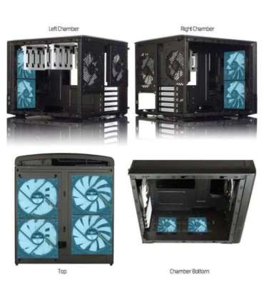 Fractal Design NODE 804 Side window 2 - USB 3.0Audio in/outPower button with LED (white)HDD activity LED (white) |