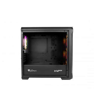 GENESIS IRID 503 ARGB Pc case, Micro tower, 2xUSB 2.0, 2x Jack, 1xUSB 3.0, Black Genesis IRID 503 ARGB Black ATX