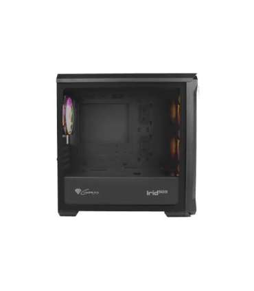 GENESIS IRID 503 ARGB Pc case, Micro tower, 2xUSB 2.0, 2x Jack, 1xUSB 3.0, Black Genesis IRID 503 ARGB Black ATX