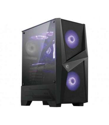 MSI MAG FORGE 100M PC Case, Mid-Tower, USB 3.2, Black MSI MAG FORGE 100M Black ATX Power supply included No
