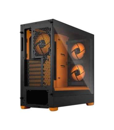 Fractal Design Pop Air RGB Side window Orange Core TG Clear Tint ATX, mATX, Mini ITX Power supply included No