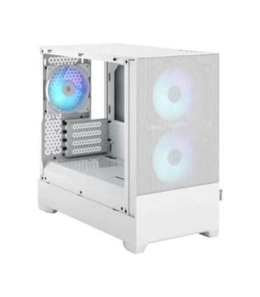 Fractal Design Pop Mini Air RGB Side window White TG Clear Tint mATX, Mini ITX Power supply included No ATX