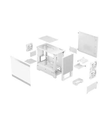 Fractal Design Pop Mini Air RGB Side window White TG Clear Tint mATX, Mini ITX Power supply included No ATX